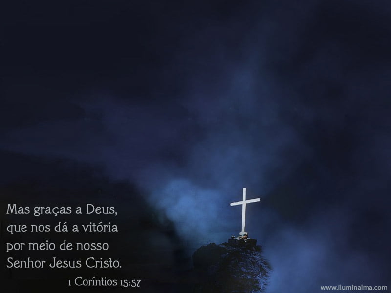 1 Coríntios 15:57 (Graças a Deus que nos dá a vitória) - Bíblia